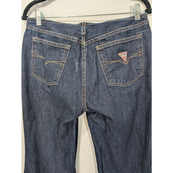 Vintage Y2K Guess USA Bootcut Jeans Style 13195 Size 31 Made in USA Side Slit - Picture 5 of 10